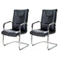 Chaise de bureau moderne en cuir à dossier haut avec accoudoirs inclus, noir/marron