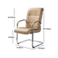 Chaise de bureau moderne en cuir à dossier haut avec accoudoirs inclus, noir/marron