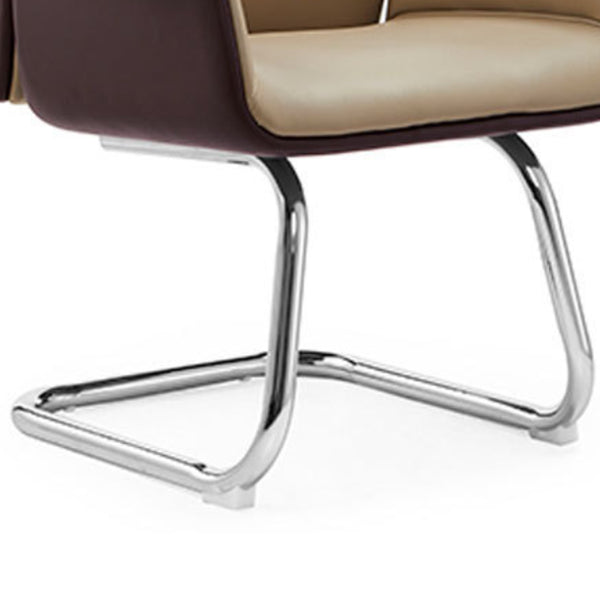 Modern Arms Included Chair Leather Desk Chair Ergonomic Home Office Chair Clearhalo 'furn' 'furn_office_chair' 'Furniture' 'Office Chairs' 'Office Furniture' 'office_chair' 5983952