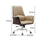 Modern Arms Included Chair Leather Desk Chair Ergonomic Home Office Chair Clearhalo 'furn' 'furn_office_chair' 'Furniture' 'Office Chairs' 'Office Furniture' 'office_chair' 5983967