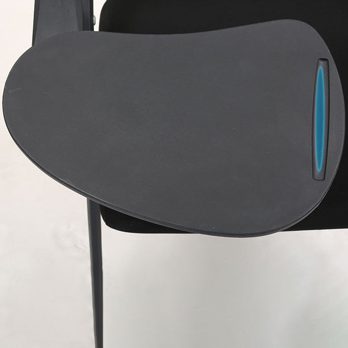 Contemporary Desk Chair Black Fixed Arms Low Back Office Chair Clearhalo 'furn' 'furn_office_chair' 'Furniture' 'Office Chairs' 'Office Furniture' 'office_chair' 5983981