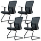 Modern Arms Included Chair Mid-Back Mesh Desk Chair in Black 4 Piece Set Clearhalo 'furn' 'furn_office_chair' 'Furniture' 'Office Chairs' 'Office Furniture' 'office_chair' 5984015