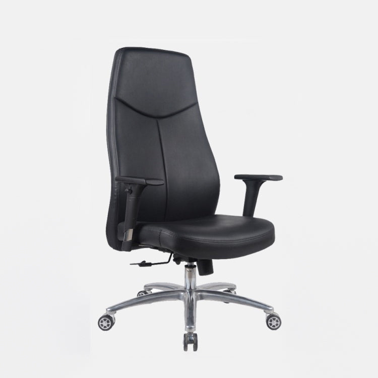 Contemporary Office Chair Wheels Leather High Back Black Executive Chair Clearhalo 'furn' 'furn_office_chair' 'Furniture' 'Office Chairs' 'Office Furniture' 'office_chair' 5984029