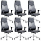 Contemporary Office Chair Wheels Leather High Back Black Executive Chair 6 Piece Set Clearhalo 'furn' 'furn_office_chair' 'Furniture' 'Office Chairs' 'Office Furniture' 'office_chair' 5984030