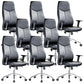 Contemporary Office Chair Wheels Leather High Back Black Executive Chair 8 Piece Set Clearhalo 'furn' 'furn_office_chair' 'Furniture' 'Office Chairs' 'Office Furniture' 'office_chair' 5984032