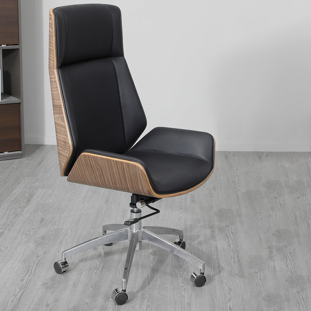 Armless Upholstered Office Chair Modern Slide High Back Management Chair Clearhalo 'furn' 'furn_office_chair' 'Furniture' 'Office Chairs' 'Office Furniture' 'office_chair' 5984041
