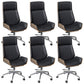 Armless Upholstered Office Chair Modern Slide High Back Management Chair 6 Piece Set Clearhalo 'furn' 'furn_office_chair' 'Furniture' 'Office Chairs' 'Office Furniture' 'office_chair' 5984042