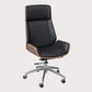 Armless Upholstered Office Chair Modern Slide High Back Management Chair Clearhalo 'furn' 'furn_office_chair' 'Furniture' 'Office Chairs' 'Office Furniture' 'office_chair' 5984043