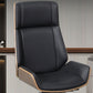 Armless Upholstered Office Chair Modern Slide High Back Management Chair Clearhalo 'furn' 'furn_office_chair' 'Furniture' 'Office Chairs' 'Office Furniture' 'office_chair' 5984048