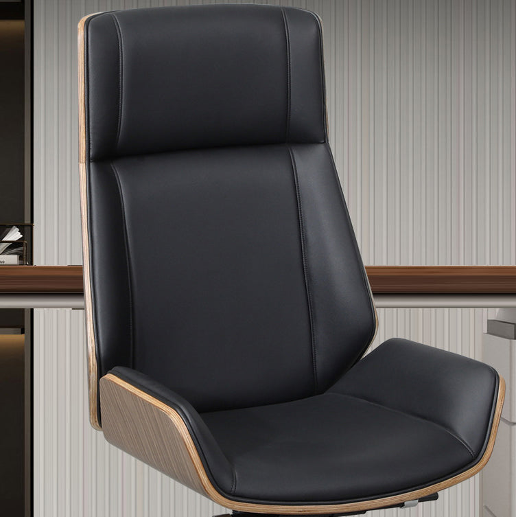 Armless Upholstered Office Chair Modern Slide High Back Management Chair Clearhalo 'furn' 'furn_office_chair' 'Furniture' 'Office Chairs' 'Office Furniture' 'office_chair' 5984048
