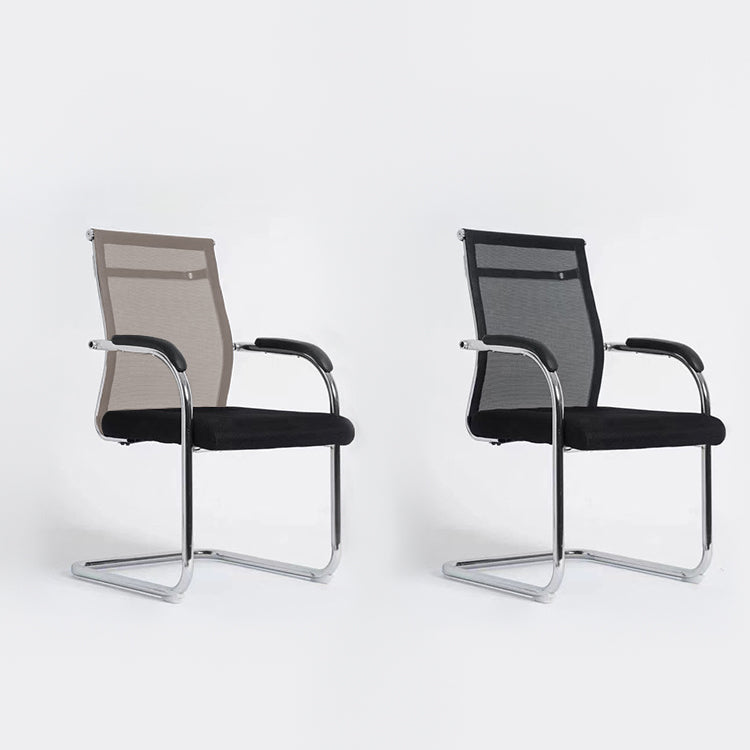 Chaise de bras contemporain à bras fixes sans roues chaise de conférence