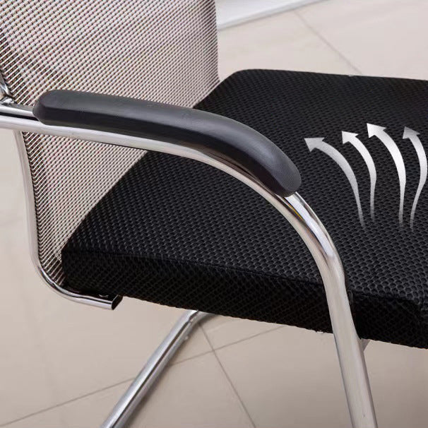 Chaise de bras contemporain à bras fixes sans roues chaise de conférence