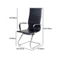 High Back Office Desk Chair Black Faux Leather Fixed Arms Side Chair Clearhalo 'furn' 'furn_office_chair' 'Furniture' 'Office Chairs' 'Office Furniture' 'office_chair' 5984084