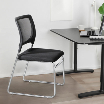 Mi dossier moderne de chaise de bureau de maille de Microfibre aucune chaise de bureau de roues