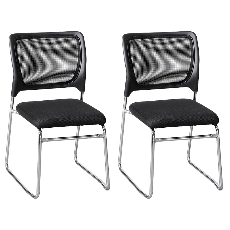 Mi dossier moderne de chaise de bureau de maille de Microfibre aucune chaise de bureau de roues