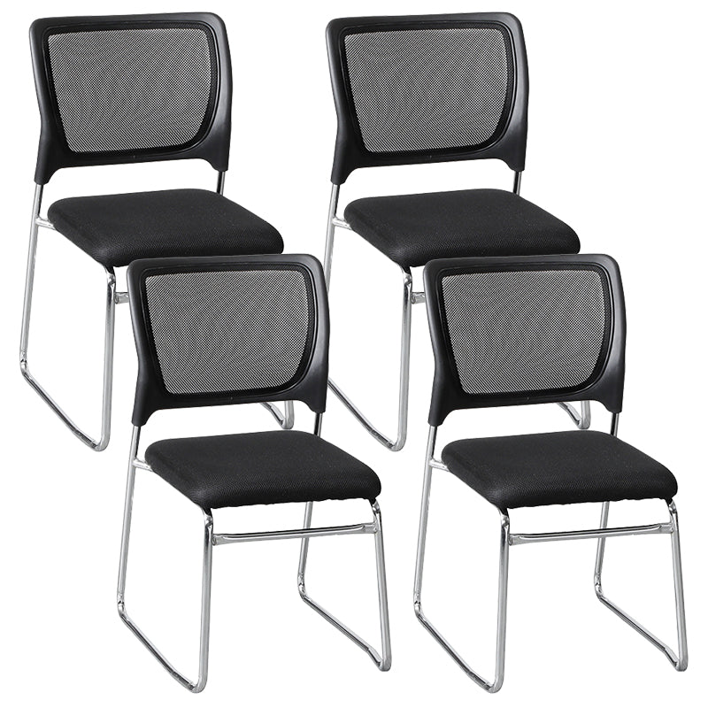 Mi dossier moderne de chaise de bureau de maille de Microfibre aucune chaise de bureau de roues