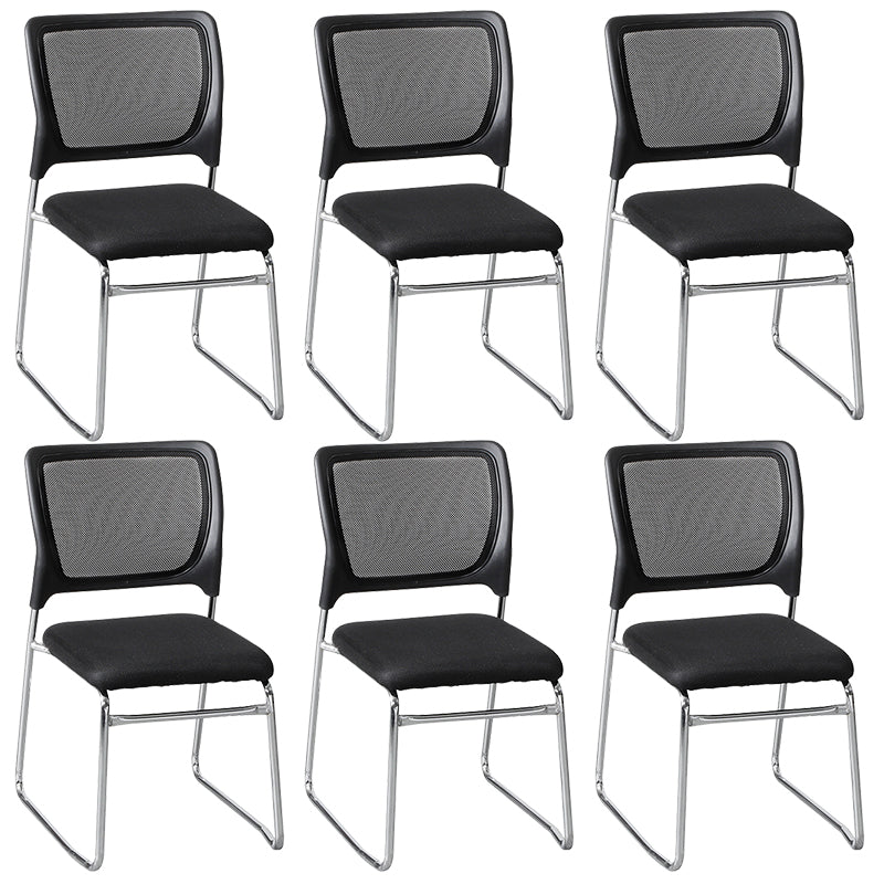 Mi dossier moderne de chaise de bureau de maille de Microfibre aucune chaise de bureau de roues
