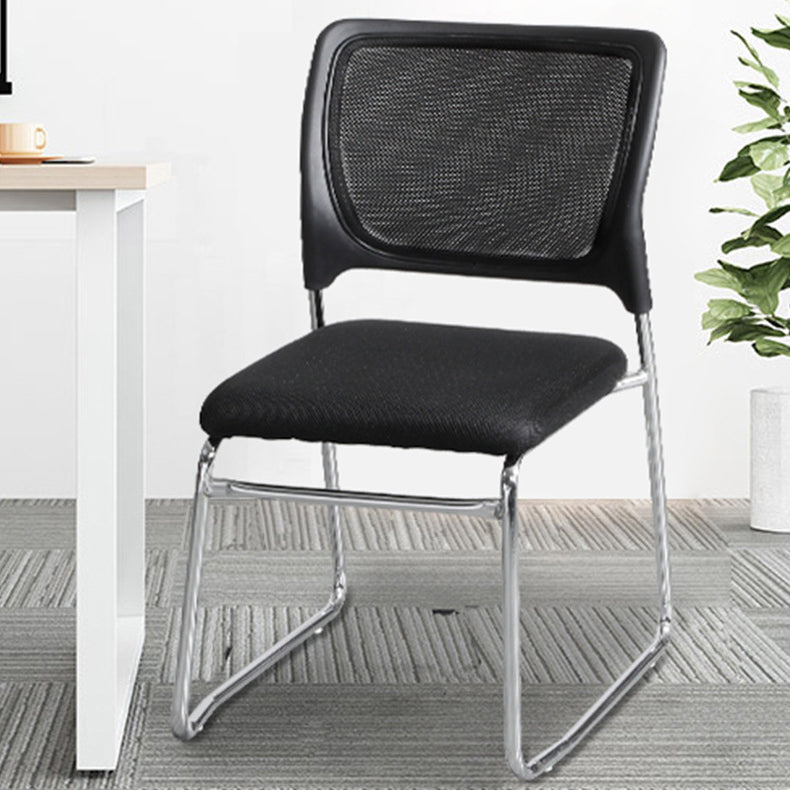 Mi dossier moderne de chaise de bureau de maille de Microfibre aucune chaise de bureau de roues