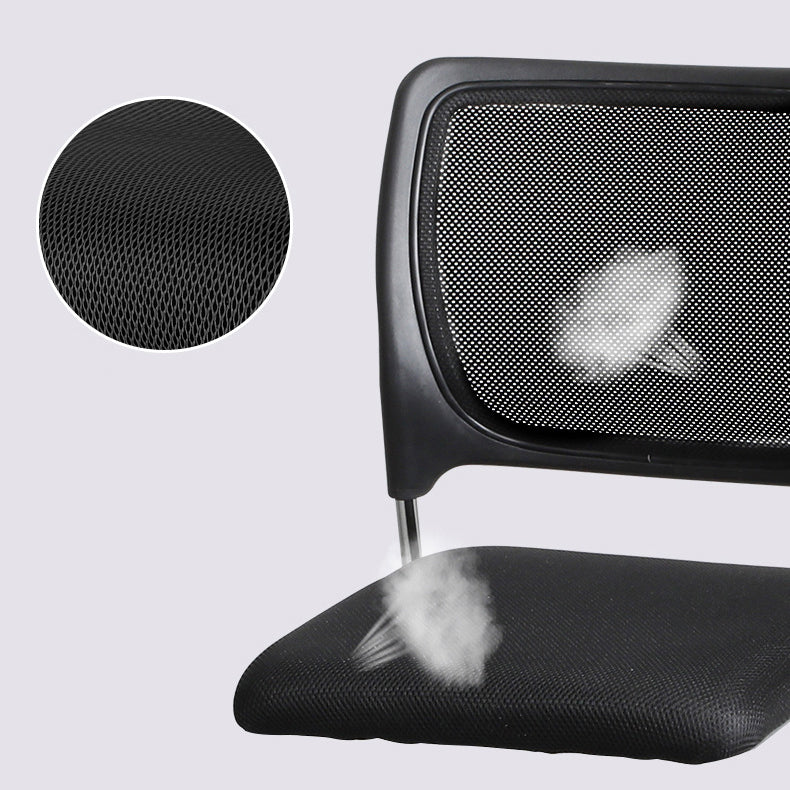 Mi dossier moderne de chaise de bureau de maille de Microfibre aucune chaise de bureau de roues