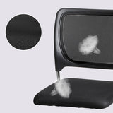 Mikrofaser -Mesh -Bürostuhl Moderne Mid Back No Wheels Schreibtischstuhl