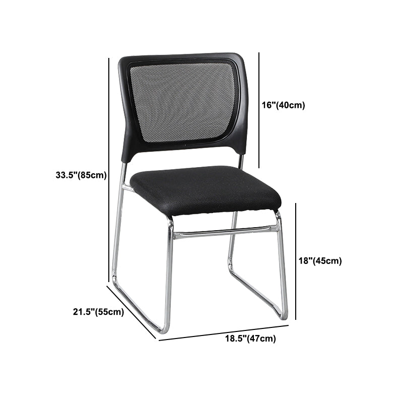 Mi dossier moderne de chaise de bureau de maille de Microfibre aucune chaise de bureau de roues