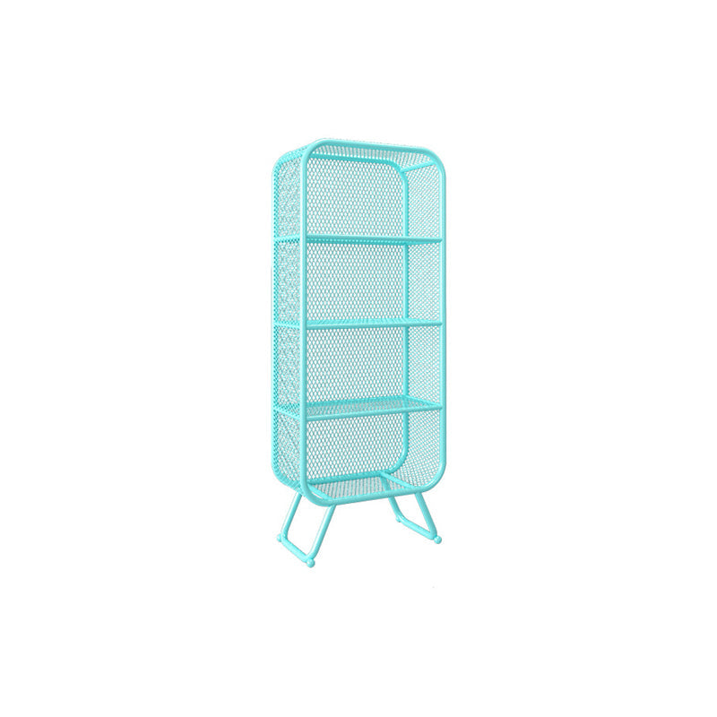 Shelves Included Bookcase Vertical Metal Bookshelf Closed Back 23.6"L x 11.8"W x 59.1"H Blue Clearhalo 'Bookcases' 'furn' 'furn_bookcases' 'Furniture' 'Office Furniture' 5984101