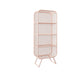 Shelves Included Bookcase Vertical Metal Bookshelf Closed Back 23.6"L x 11.8"W x 59.1"H Pink Clearhalo 'Bookcases' 'furn' 'furn_bookcases' 'Furniture' 'Office Furniture' 5984105