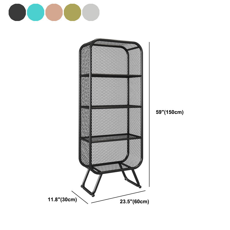 Shelves Included Bookcase Vertical Metal Bookshelf Closed Back Clearhalo 'Bookcases' 'furn' 'furn_bookcases' 'Furniture' 'Office Furniture' 5984120
