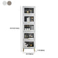 Glam Champagne/White White chiuse Back Standard Wood Shelfcase per soggiorno