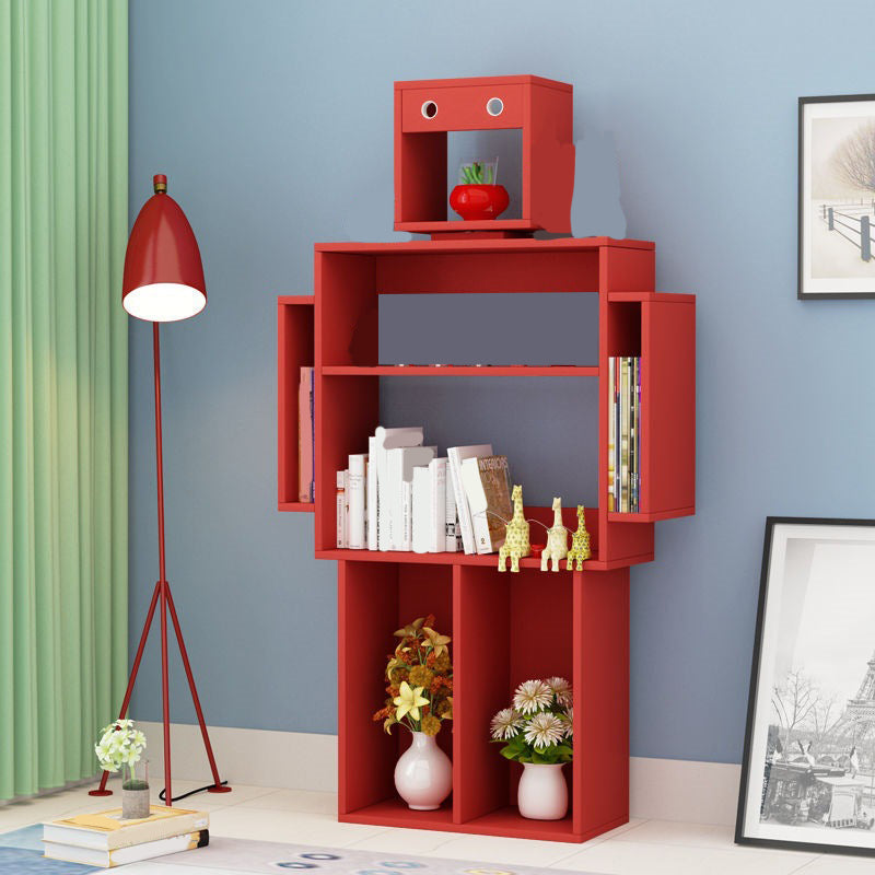 Libreria in legno ingegnerizzato libreria aperta contemporanea 6 ripiani