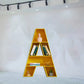 Contemporary Closed Back Bookshelf Metal English Alphabet Shelf