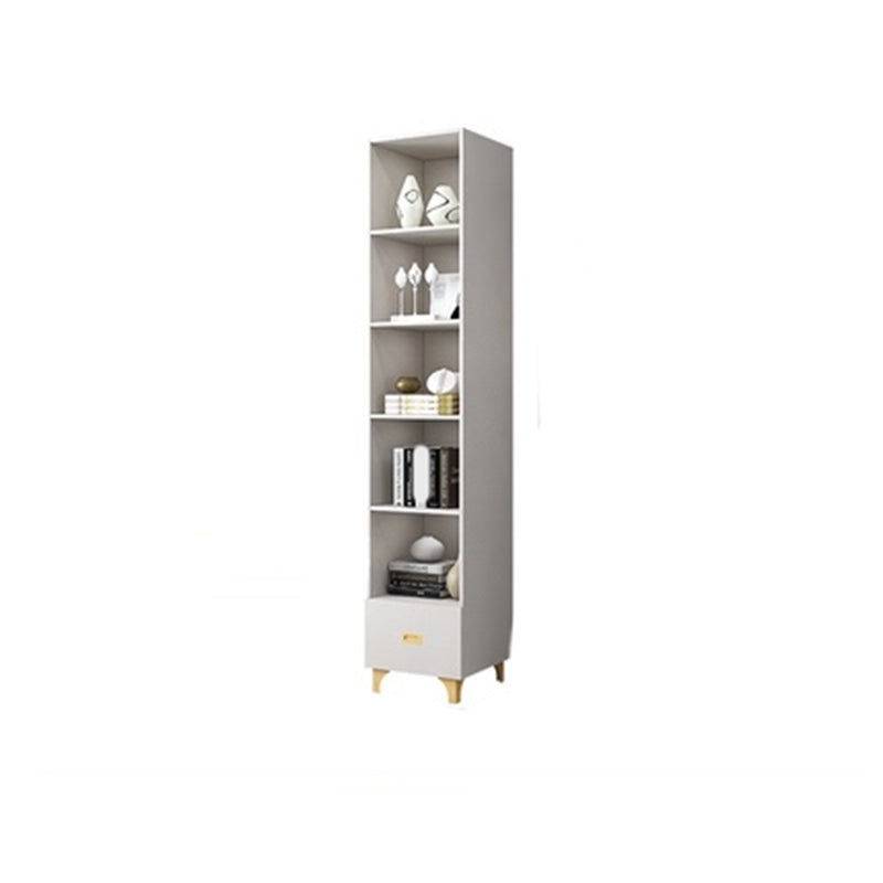 Modern Wooden Bookcase Standard Closed Back Bookshelf for Home Office