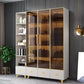 Modern Wooden Bookcase Standard Closed Back Bookshelf for Home Office