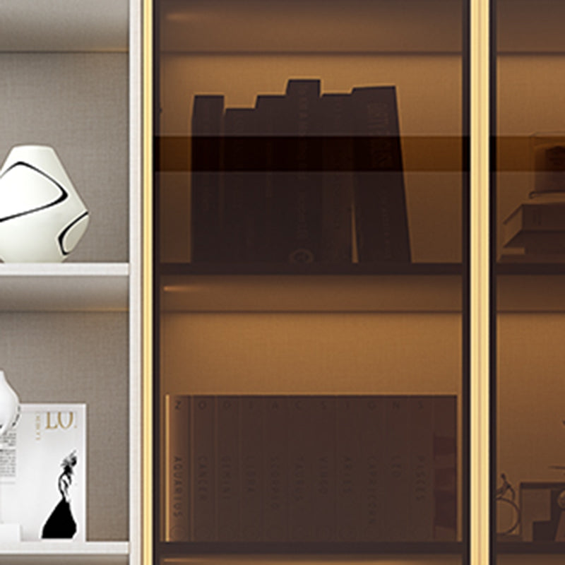 Modern Wooden Bookcase Standard Closed Back Bookshelf for Home Office