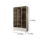 Modern Wooden Bookcase Standard Closed Back Bookshelf for Home Office