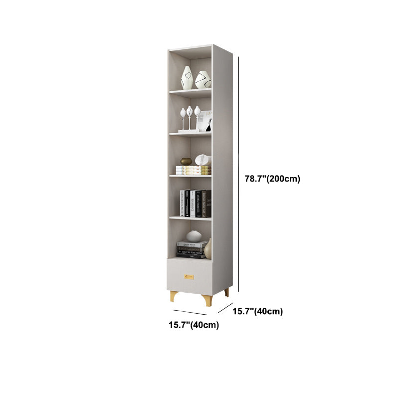Glam Standard Book Shelf Engineered Wood Bookcase with Doors