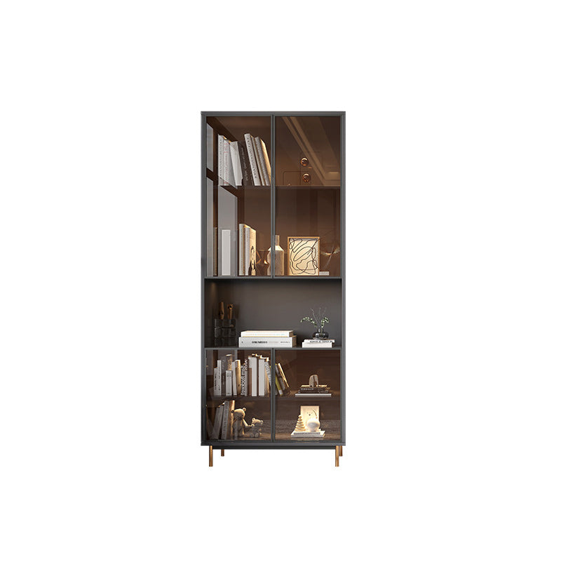 Glam Standard Bookcase Engineered Wood Book Shelf with Cabinets