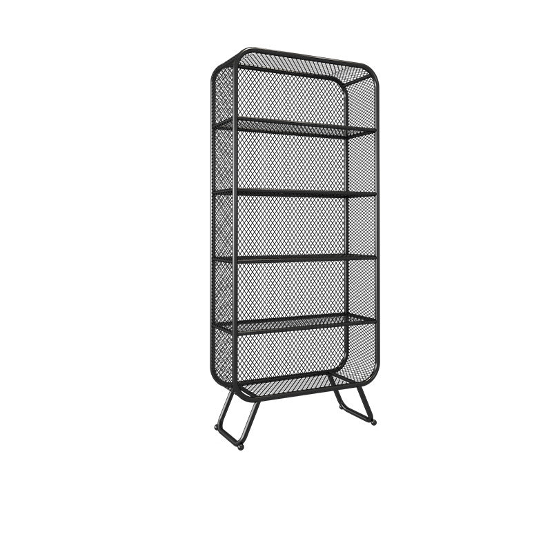 Metal Glam Book Shelf Closed Back Shelf Bookcase with Shelves