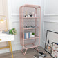 Metal Glam Book Shelf Closed Back Shelf Bookcase with Shelves
