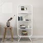 Metal Glam Book Shelf Closed Back Shelf Bookcase with Shelves
