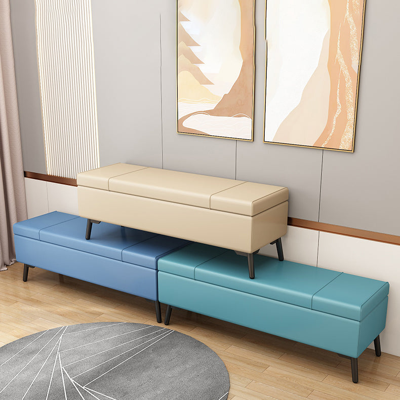 Modern Seating Bench 15.75 Inch Wide Foam Cushioned Bench with Flip Top Clearhalo 'Benches' 'Chairs & Seating' 'furn' 'furn_benches' 'Furniture' 'Living Room Furniture' 5984476
