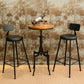Ensemble de table de bar en bois massif industriel 1/2/3 pièces, ensemble de comptoir réglable