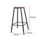 Ensemble de table de bar en bois massif industriel 1/2/3 pièces, ensemble de comptoir réglable