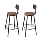 Industrial Solid Wood Bar Table Set 1/2/5 Pieces Fixed Bistro Set for Home Use Brown 29"H Stool (Set of 2) Clearhalo 'Bar Furniture' 'furn' 'furn_home_bar_bar_sets' 'Furniture' 'Home Bars & Bar Sets' 'home_bar_bar_sets' 'Kitchen & Dining Furniture' 5987822