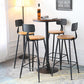 Industrial Solid Wood Bar Table Set 1/2/5 Pieces Fixed Bistro Set for Home Use Clearhalo 'Bar Furniture' 'furn' 'furn_home_bar_bar_sets' 'Furniture' 'Home Bars & Bar Sets' 'home_bar_bar_sets' 'Kitchen & Dining Furniture' 5987828