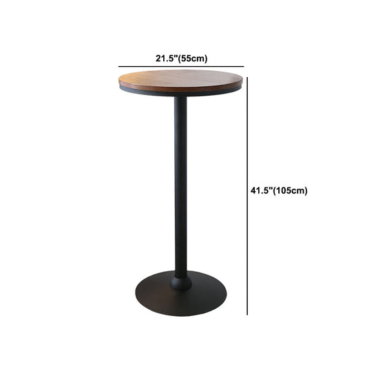 Set di tavoli da bar in legno solido industriale 1/2/5 pezzi Bistro fisso per l'uso domestico
