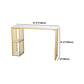 Glam 1/2/3 Pieces Metal Bar Table Set Rectangle Bar Table with High Stools for Home Clearhalo 'Bar Furniture' 'furn' 'furn_home_bar_bar_sets' 'Furniture' 'Home Bars & Bar Sets' 'home_bar_bar_sets' 'Kitchen & Dining Furniture' 5987869