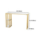 Glam 1/2/3 Pieces Metal Bar Table Set Rectangle Bar Table with High Stools for Home Clearhalo 'Bar Furniture' 'furn' 'furn_home_bar_bar_sets' 'Furniture' 'Home Bars & Bar Sets' 'home_bar_bar_sets' 'Kitchen & Dining Furniture' 5987870