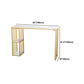 Glam 1/2/3 Pieces Metal Bar Table Set Rectangle Bar Table with High Stools for Home Clearhalo 'Bar Furniture' 'furn' 'furn_home_bar_bar_sets' 'Furniture' 'Home Bars & Bar Sets' 'home_bar_bar_sets' 'Kitchen & Dining Furniture' 5987871