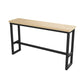 Table de pub rectangulaire moderne 1/2/5/9 pièces, ensemble de comptoir en bois pour salle à manger